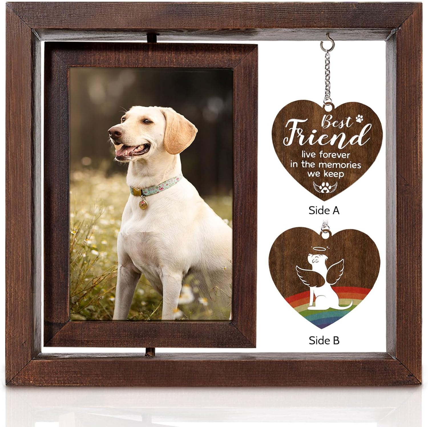 Dog Memorial Gifts for Loss of Dog, Pet Memorial Gifts, Loss of Dog Sympathy Gift, Dog Remembrance Gift, Dog Picture Frame, Pet Loss Gifts 4x6 in Photo