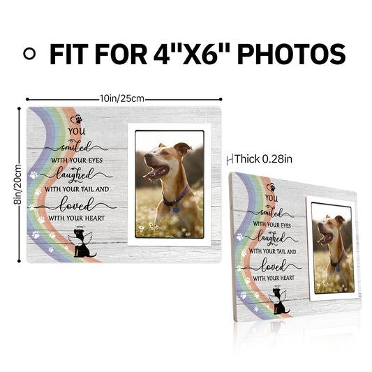 et Memorial Picture Frame - Sympathy Gift for Loss of Dog - in Memory of Pet, Paw Prints Photo Frames 4x6 for Loss of Dog Cat Remembrance Gifts for Pet Lovers