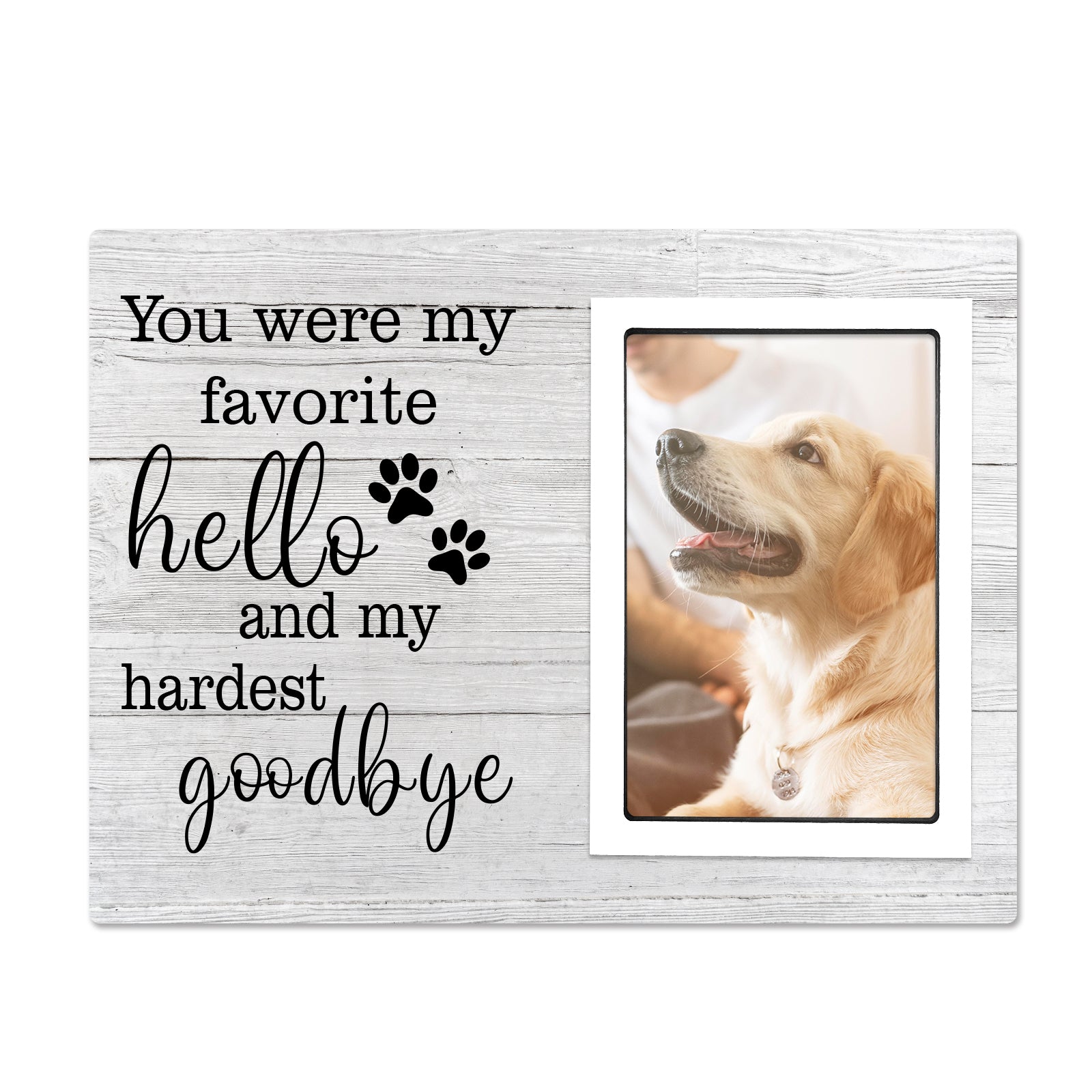 Dog Memorial Gifts for Loss of Dog, Pet Memorial gifts, Sympathy Gifts for Loss of Dog, Pet Remembrance Gift, Dog Picture Frame, Pet Loss Gifts 4x6 in Photo