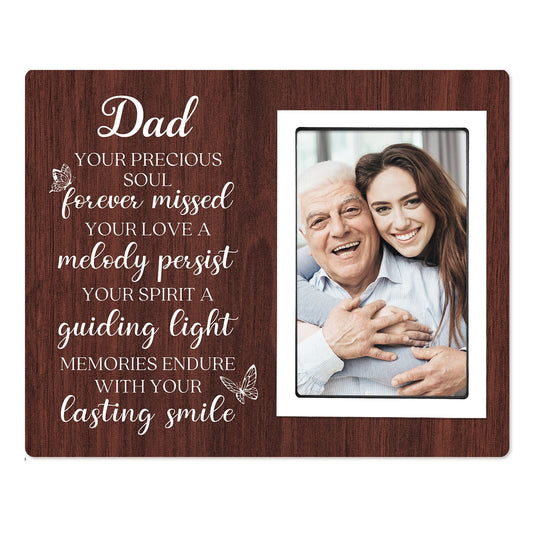 Memorial Gifts for Loss of Dad, Bereavement Gifts for Loss of Father, Stepdad, Father in law, Sympathy gift, Memorial Picture Frame Fits 4x6 In Photo