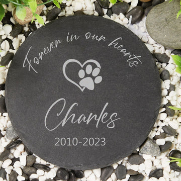 Pets Memorial Stone Gifts, Personalized Memorial Pet Stone For Dog, Cat, Pet Loss Memorial Gift