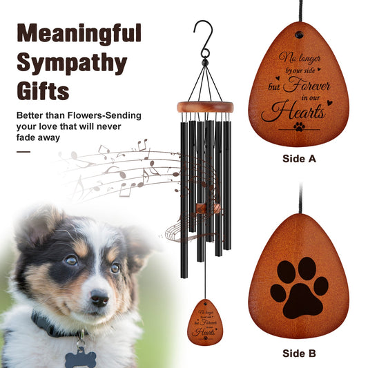 Pet Memorial Wind Chime, Loss of Pet Sympathy Gift Dog Loss Outside Pet Memorial