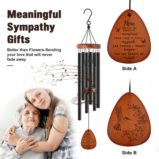 Remembrance in the Wooden Wind Chimes Memorial Gifts for Loss of Mom