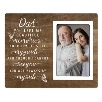 Sympathy Gifts for Loss of Father Handmade Memorial Picture Frame with Love