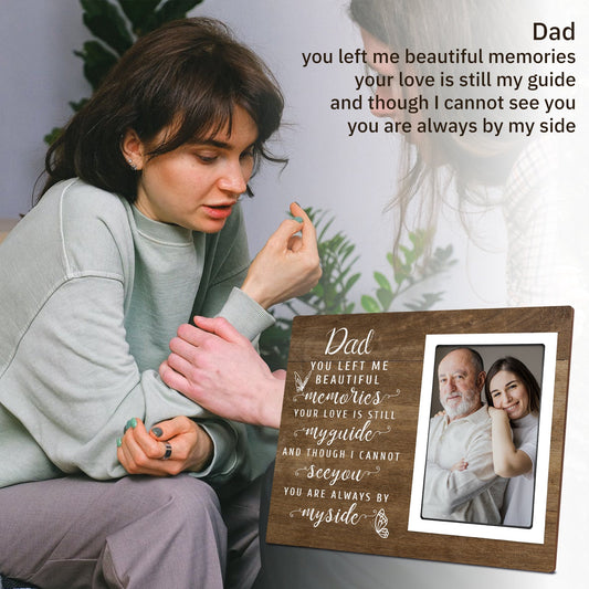 Sympathy Gifts for Loss of Father Handmade Memorial Picture Frame with Love