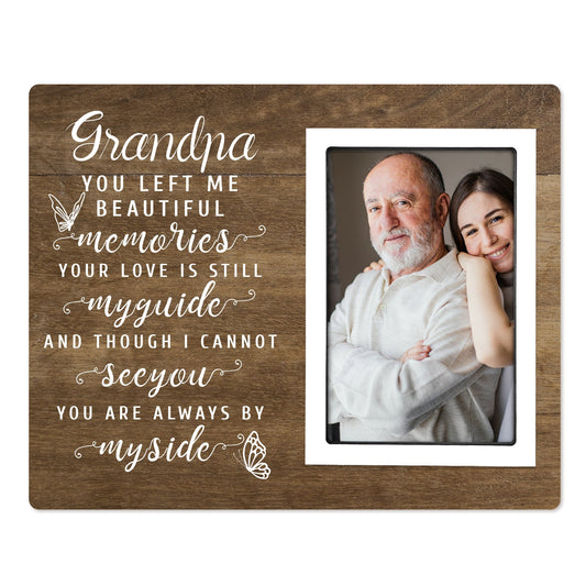 Memorial Picture Frames for Loss of Grandfather Preserve Precious Moments Photo Frames for Remembrance