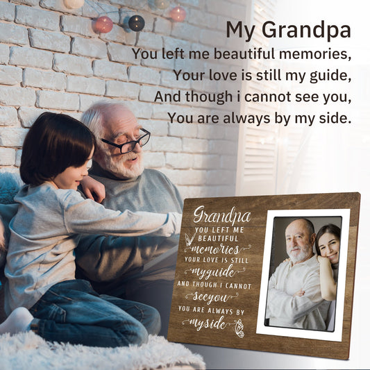 Memorial Picture Frames for Loss of Grandfather Preserve Precious Moments Photo Frames for Remembrance