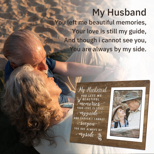 Memorial Picture Frames for Loss of Husband Photo Frames for Remembrance of Your Husband