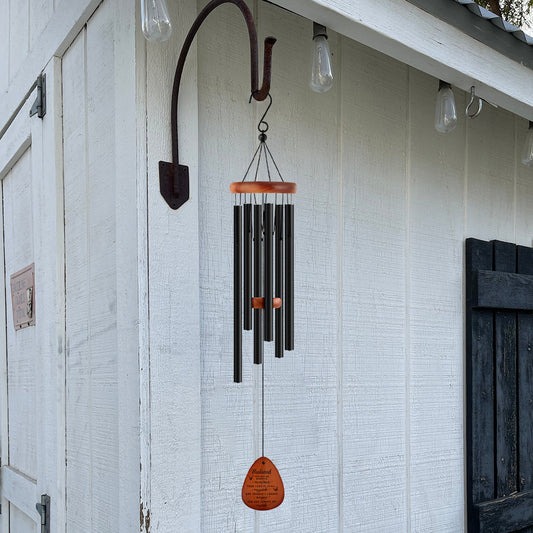 In Loving Memory Wooden Wind Chimes for Loss of Your Beloved Husband Memorial Keepsakes